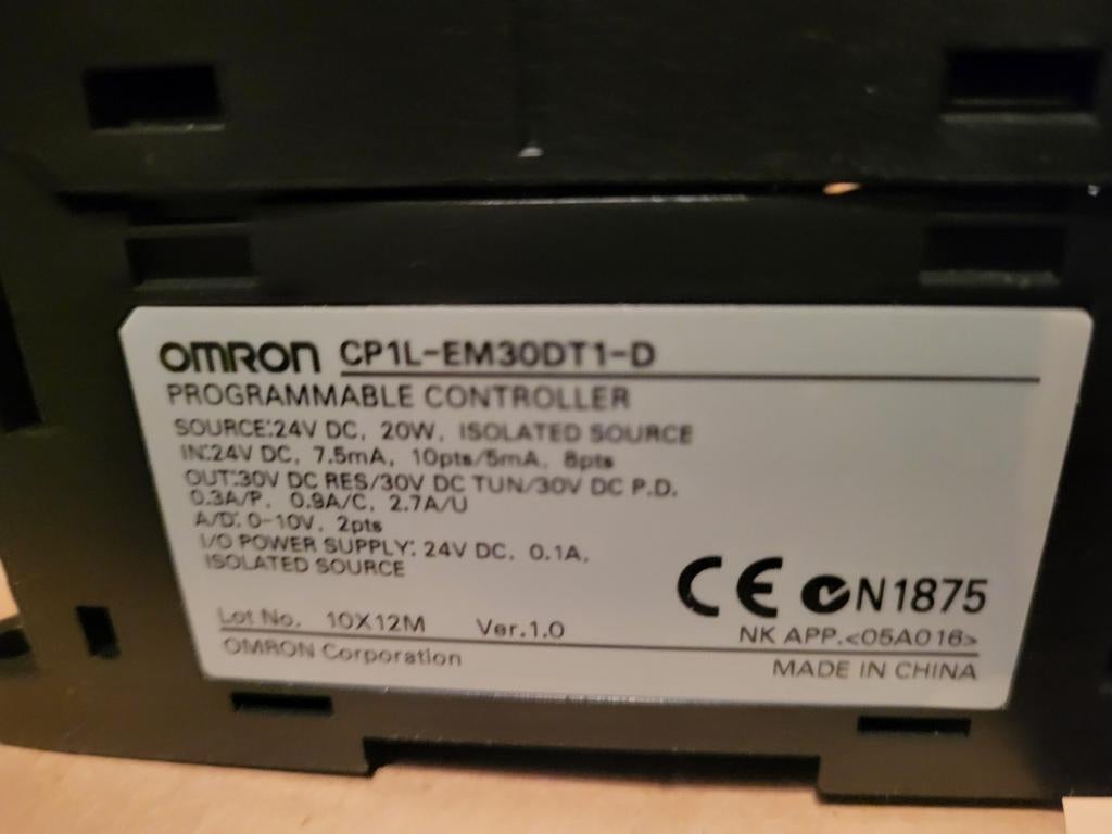 Plc Omron CP1L, Ophalen