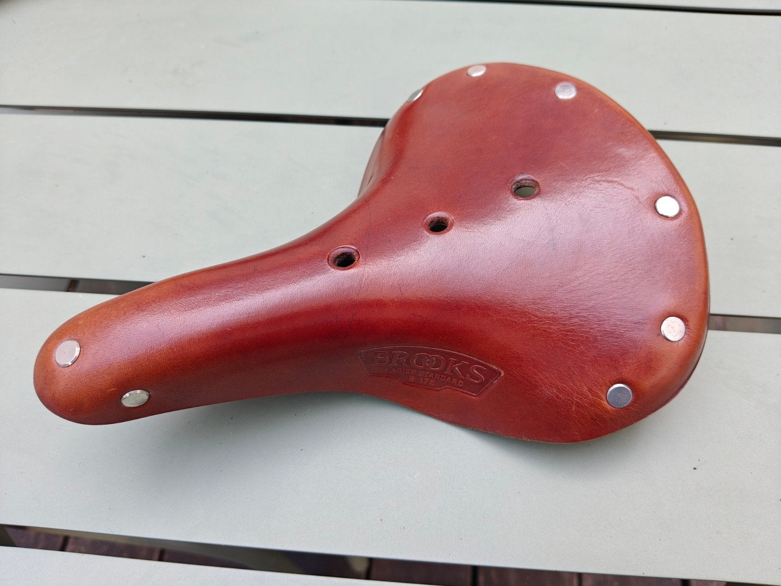 Brooks B17 S 'short' Standard honey zadel, Leer, Ophalen of Verzenden, Zo goed als nieuw, Brooks
