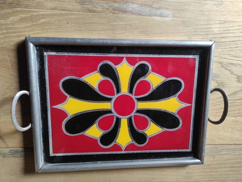 Art deco dienblad, Ophalen