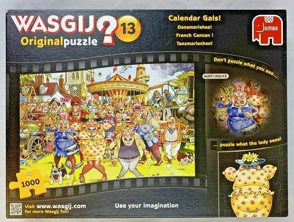 Wasgij Original 13 Dansmariekes 1000 stukjes puzzel Jumbo, Hobby en Vrije tijd, Verzenden, 500 t/m 1500 stukjes, Zo goed als nieuw