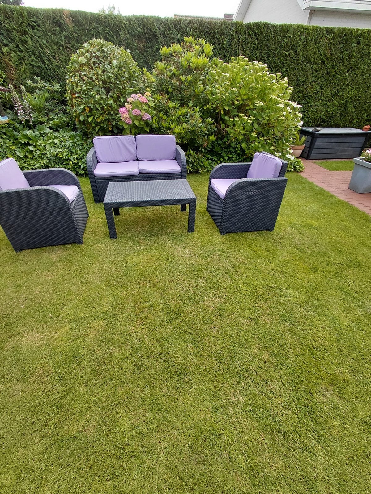 Loungeset, Tuin en Terras, Ophalen, Zo goed als nieuw, Loungeset, Wicker