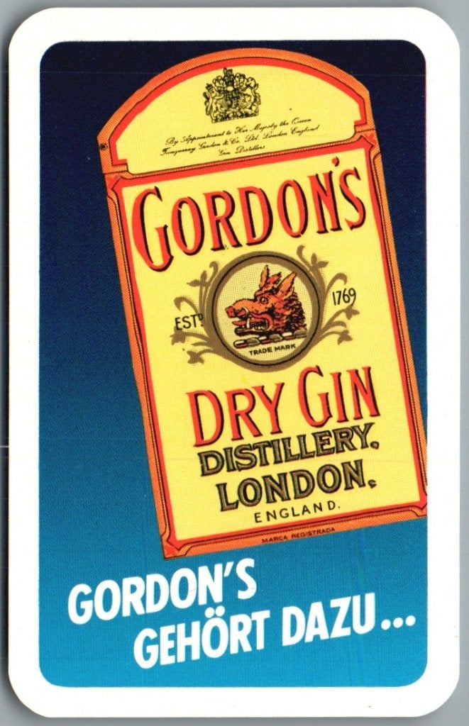 speelkaart - LK15393 - Gordon's dry gin, Collections, Envoi, Comme neuf, Carte(s) à jouer