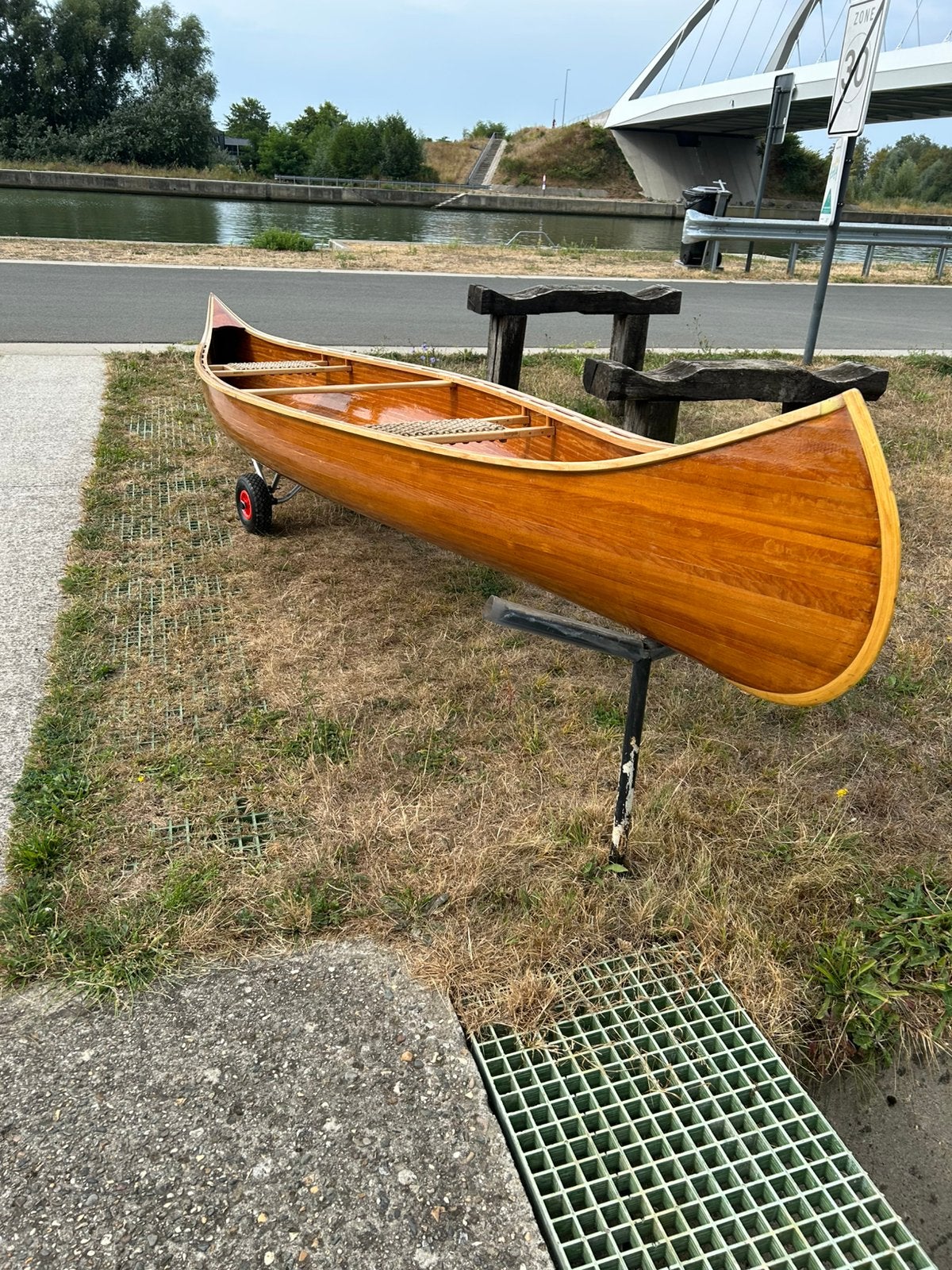 Houten kano, Watersport en Boten, Ophalen, Zo goed als nieuw