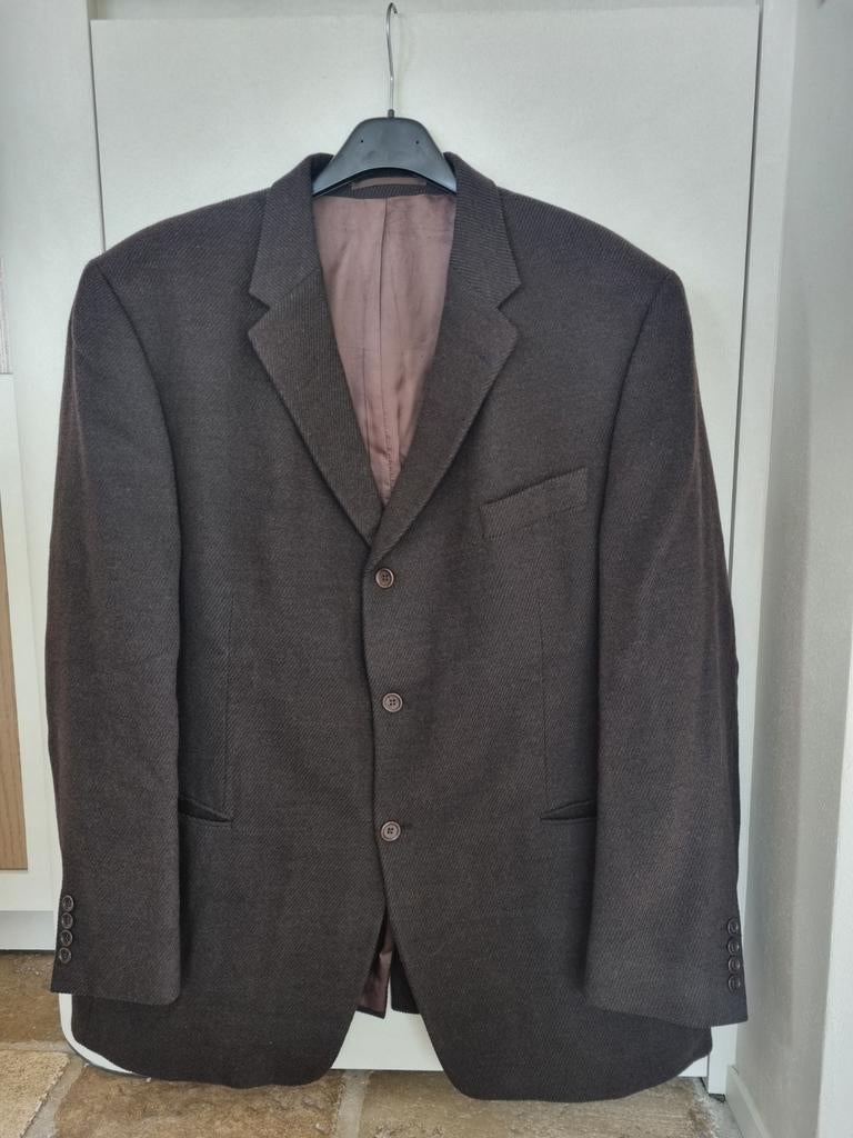 Donker bruine blazer Van Gils maat XL, Kleding | Heren, Kostuums en vesten, Zo goed als nieuw, Maat 56/58 (XL), Bruin, Ophalen of Verzenden