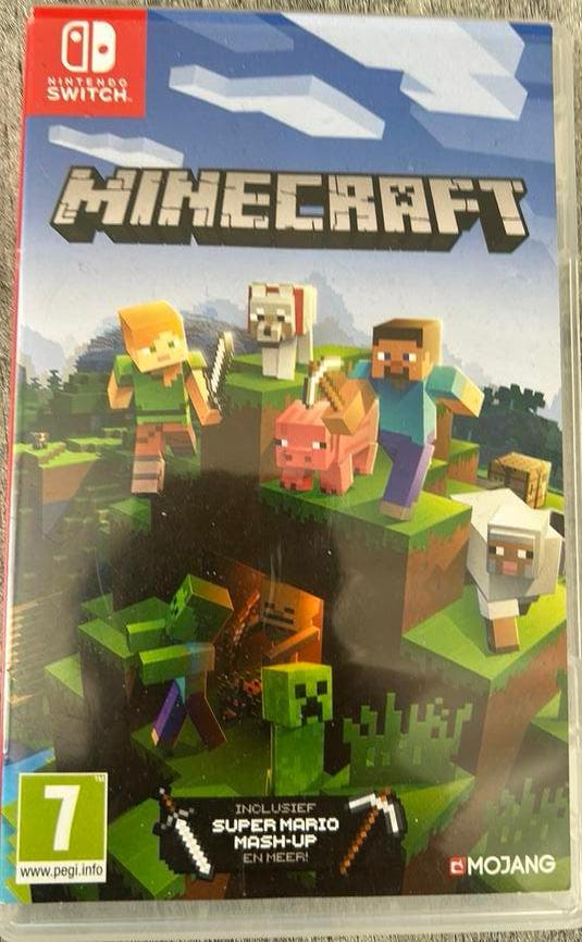 Minecraft super Mario Mach-Up spel Nintendo switch, Ophalen, Zo goed als nieuw