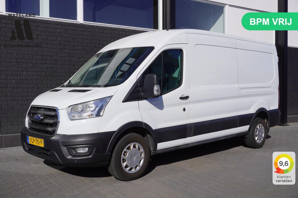 Ford Transit 2.0 TDCI 130PK L3H2 EURO 6 - Airco - Cruise - P, Parkeersensor, Wit, Bedrijf, Ford