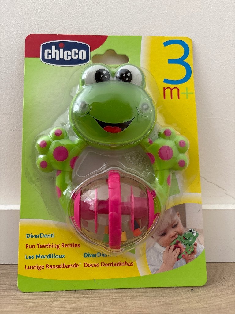 Chicco rammelaar kikker, Ophalen, Nieuw, Rammelaar