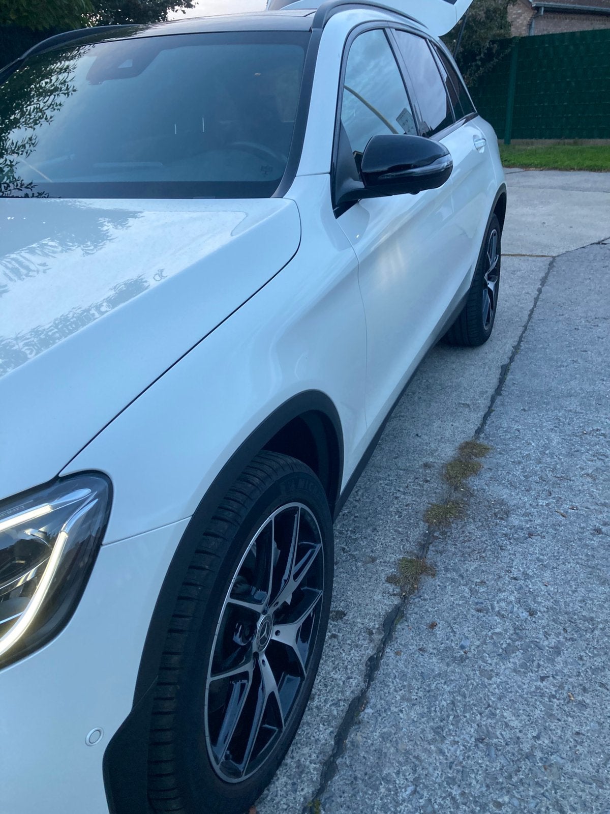 Mercedes GLC 300 hybride/diesel AMG Line 4 matic automaat., Auto's, Automaat, Wit, Leder, GLC
