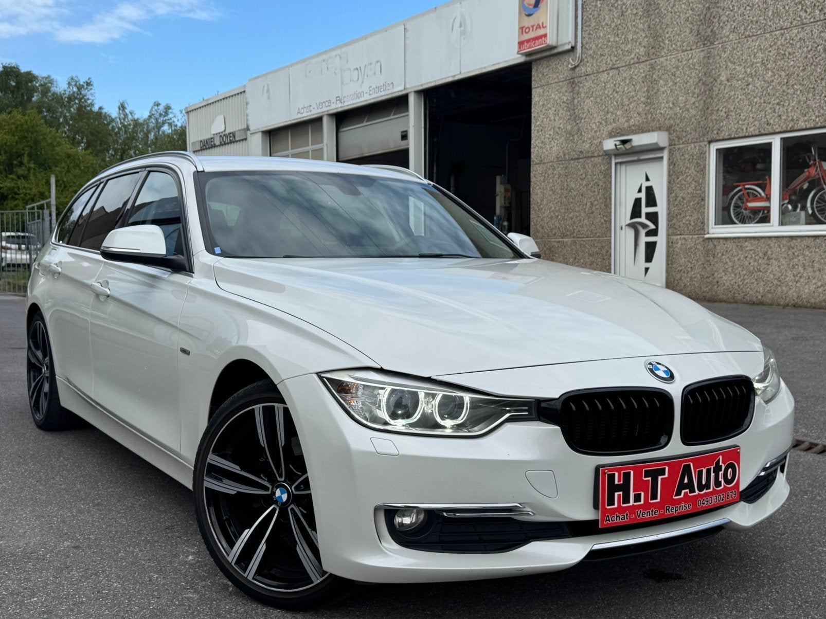 BMW 316 D Touring/Etat Neuf/Airco/Gps/Boite Auto, Autos, Cuir, Achat, Entreprise, Entretenue par le concessionnaire