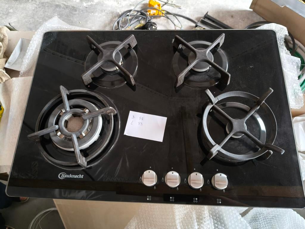 Kookvuur op gas, Elektronische apparatuur, Ophalen, Gebruikt, 60 cm of meer, 4 kookzones
