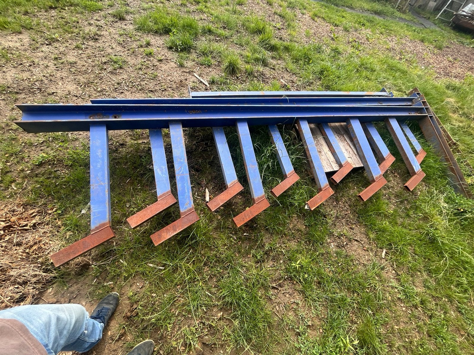 Draagarmstelling 4,6m hoog, 3,3m breed, Ophalen, Zo goed als nieuw
