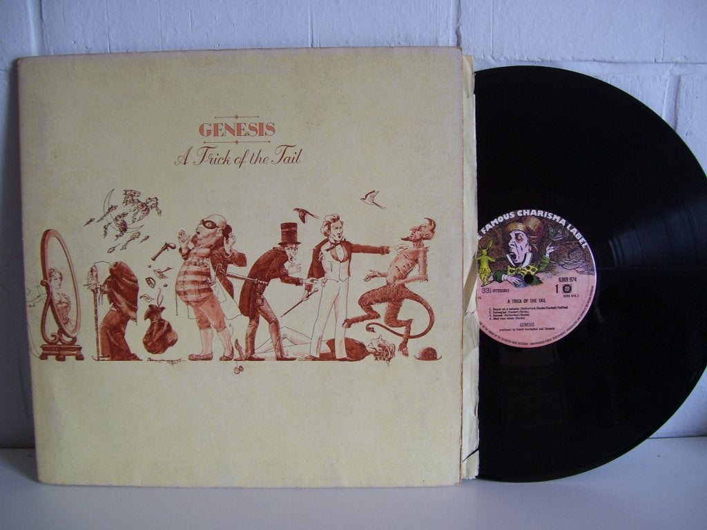 GENESIS  a trick of the tail, Avec pochette intérieure, Enlèvement ou Envoi, Utilisé, 12 pouces