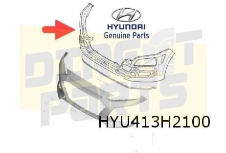 Hyundai Kona 11/17-2/21 voorbumper onder (A-type Black) (te, -, -, Nieuw, Bumper