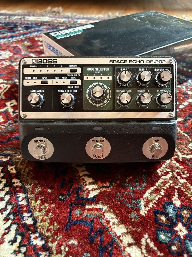 Boss Space Echo RE-202 (incl. adapter), Muziek en Instrumenten, Effecten, Ophalen, Gebruikt, Delay of Echo