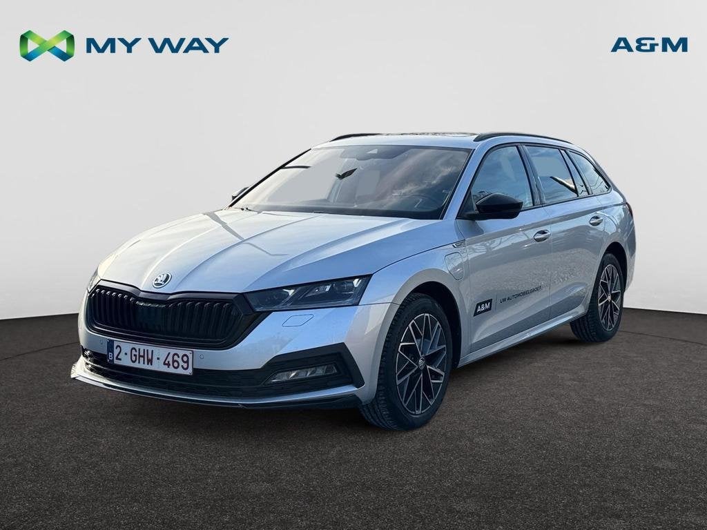 Skoda Octavia Combi PHEV Octavia SW PHEV 1.4 TSI Sportlne DS, Autos, Skoda, Argent ou Gris, Achat, Break, Automatique