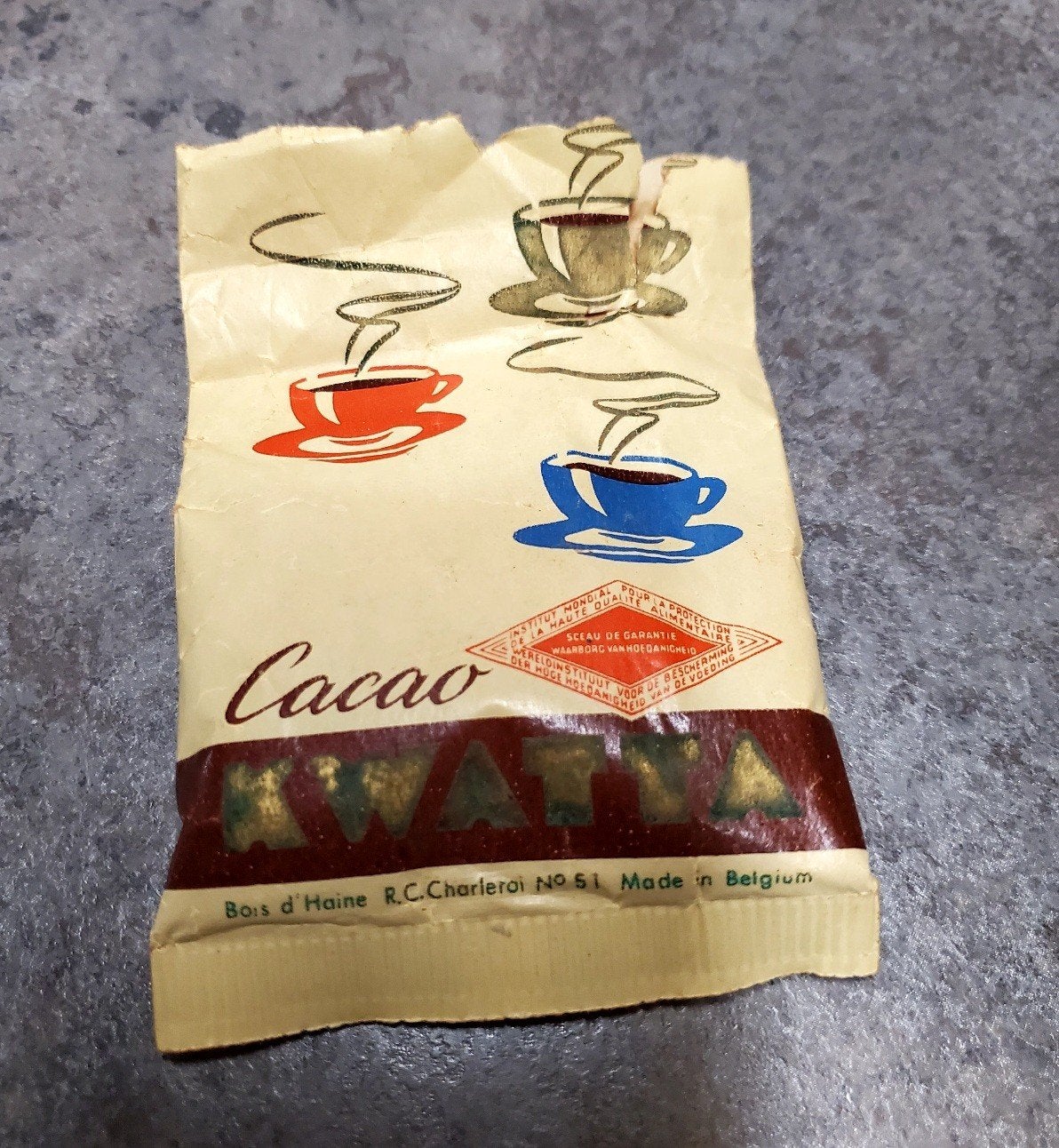 Emballage cacao Kwatta Bois d'Haine., Envoi, Emballage