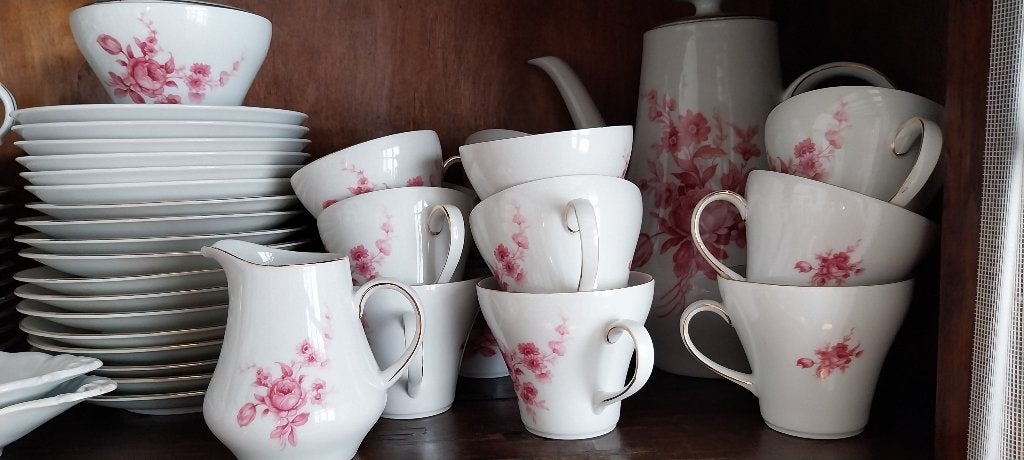 27 delig porseleinen koffieservies PMR Bavaria, Antiek en Kunst, Ophalen of Verzenden