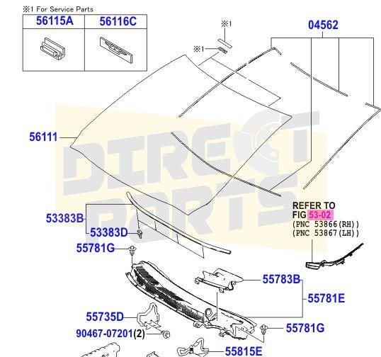 Toyota Aygo (06/14-04/22) Voorruit Voorruitlijsten 179612120, -, Voor, -, Nieuw