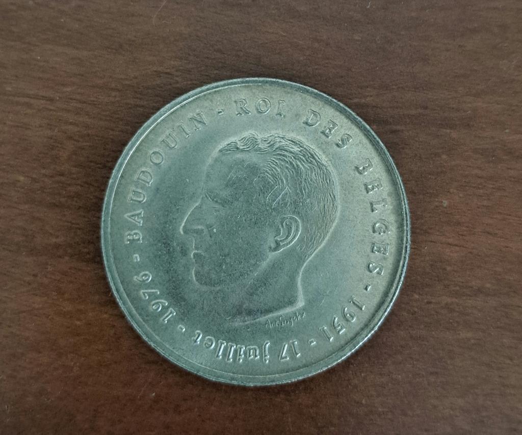 Pièce commémorative en argent de 250 francs belges, 1976, Timbres & Monnaies, Monnaies | Belgique, Enlèvement ou Envoi, Monnaie en vrac
