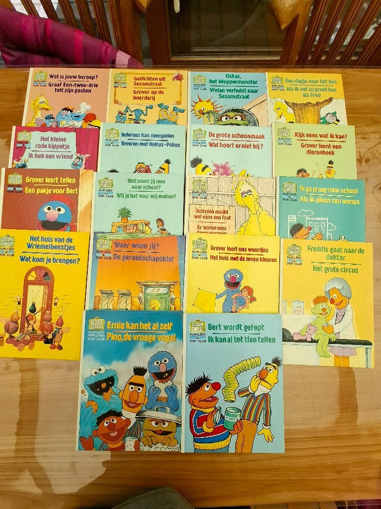 Collection 18 livres Livres de lecture Sesame Street, Enlèvement, Utilisé