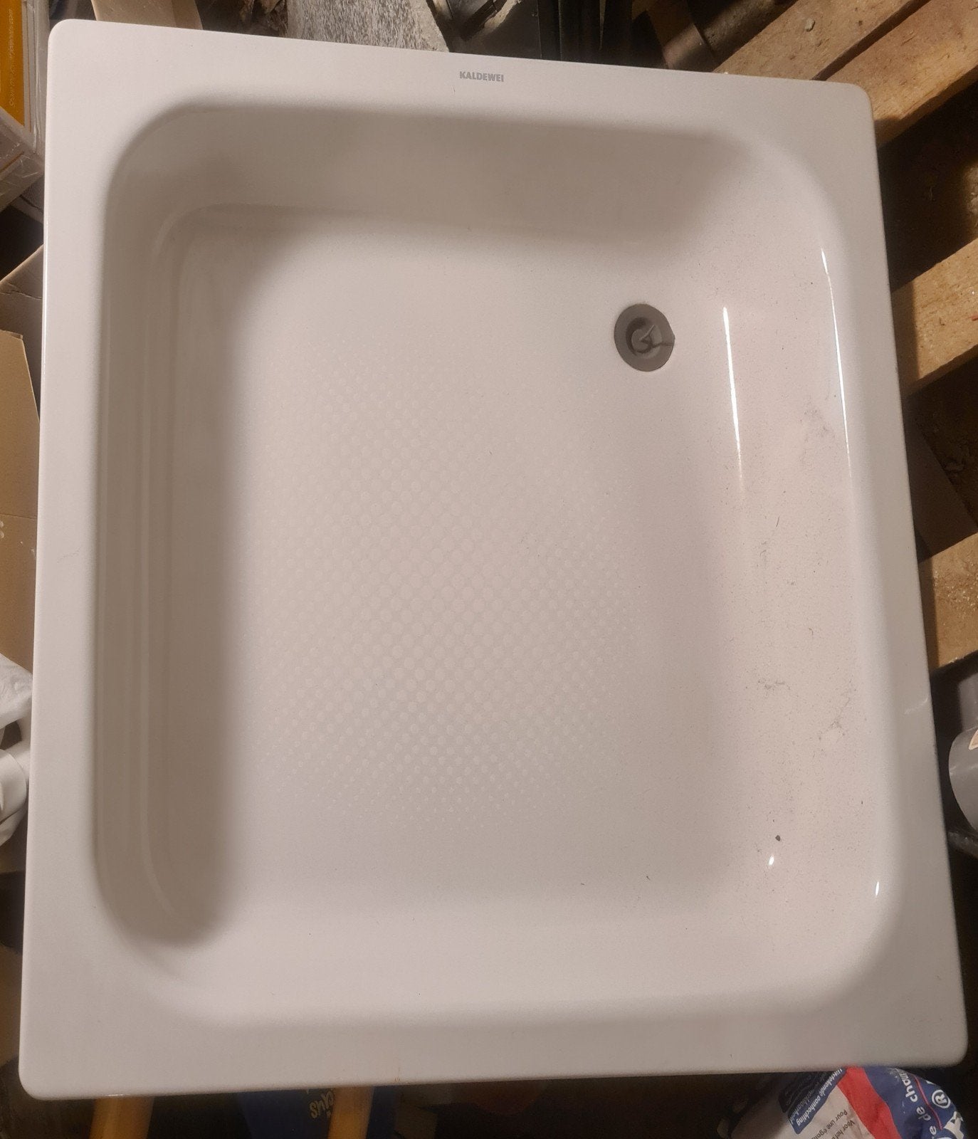 Kaldewei douchebak 90x90 cm – nieuw/showroommodel, Doe-het-zelf en Bouw, Sanitair, Ophalen, Douche
