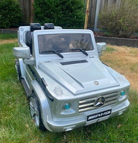 Elektrische zilverkleurig auto voor Kids, Particulier, Te koop