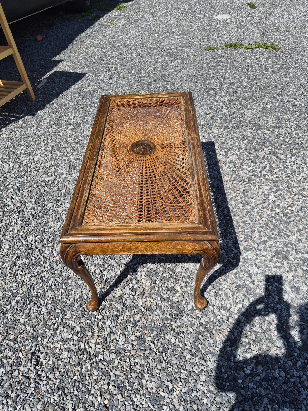 table basse vintage en bois de style Louis XV, Enlèvement