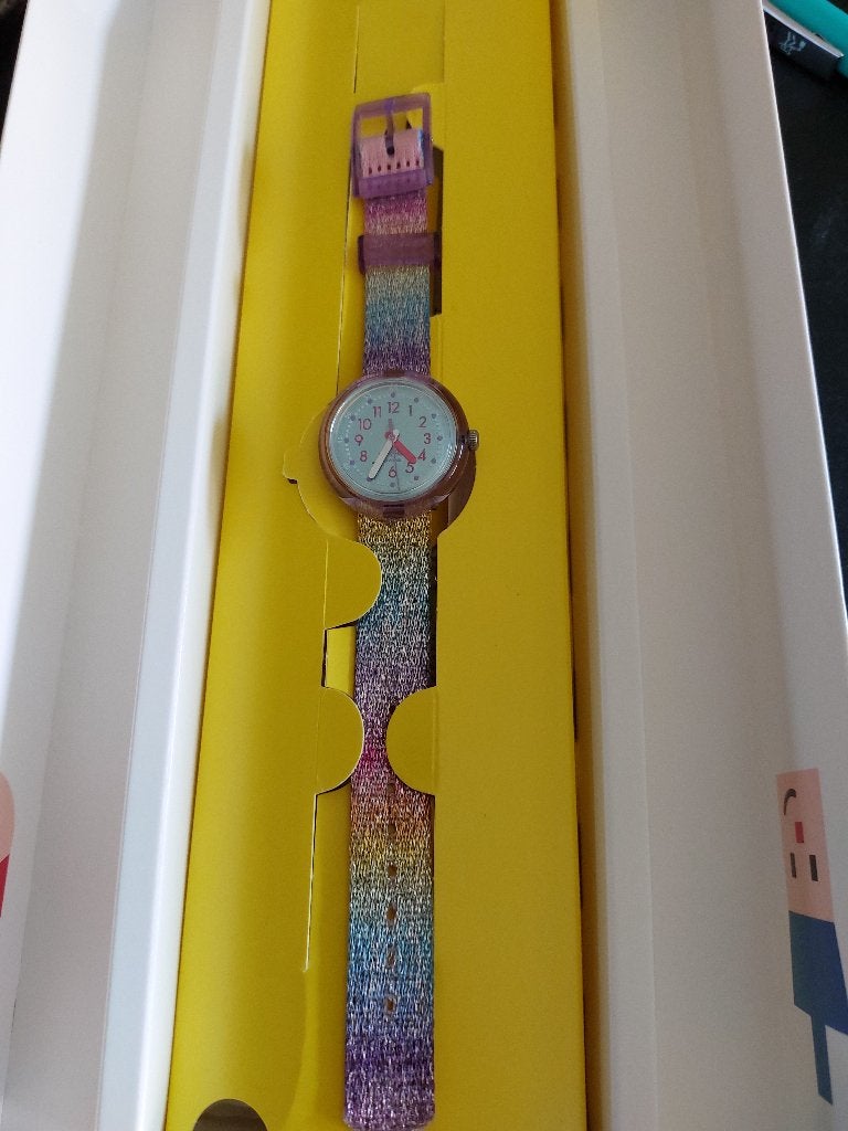 Kinderhorloge flik-flak, Bijoux, Sacs & Beauté, Montres | Enfants, Enlèvement ou Envoi, Utilisé, Multicolore