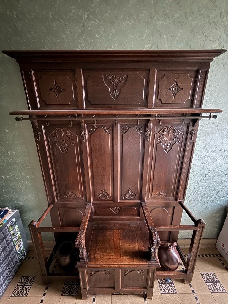 Vestiairekast, kast voor in de gang, Ophalen, Met plank(en)