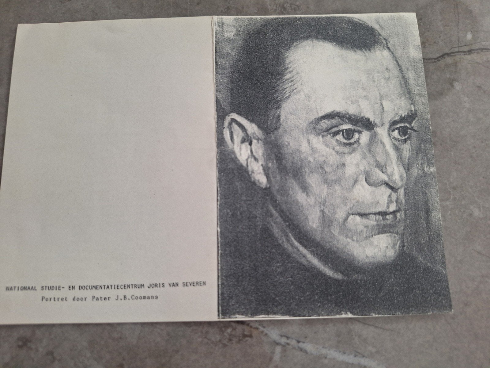 Bidprentje Joris Van Severen ., Ophalen of Verzenden, Landmacht, Overige typen