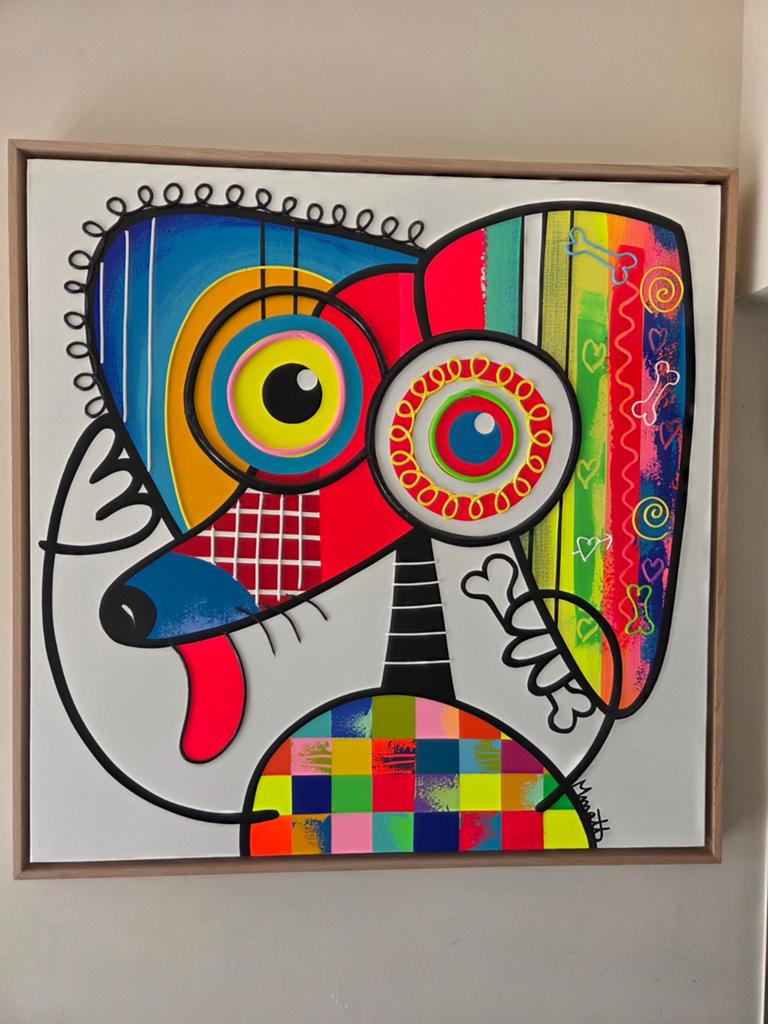 Muriel Matt, Antiek en Kunst, Kunst | Schilderijen | Abstract, Ophalen of Verzenden