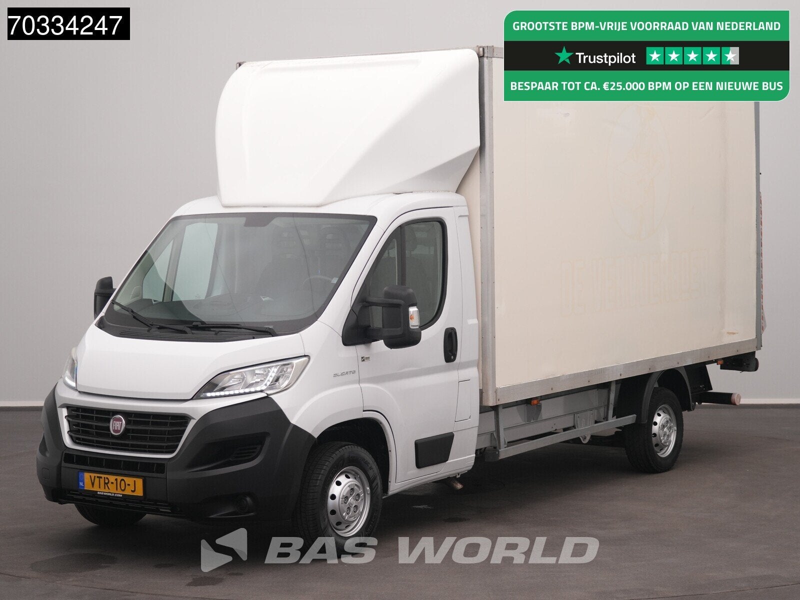 Fiat Ducato 130pk Laadklep Bakwagen LED Airco Cruise Camera, Achat, Euro 6, Entreprise, 3 places