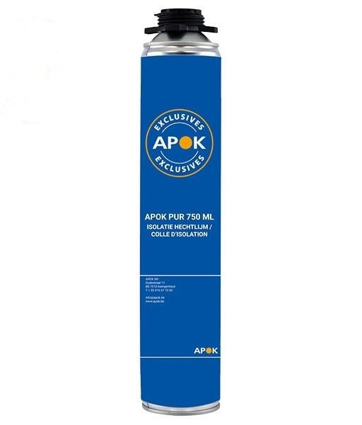 Twee bussen APOK PUR 750ML, Bricolage & Construction, Isolation & Étanchéité, Enlèvement ou Envoi, Neuf