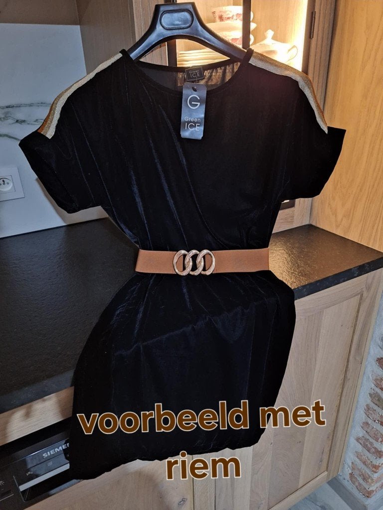 NIEUW * Green Ice Fluweelzacht Kleedje  *Maat M, Vêtements | Femmes, Robes, GREEN ICE, Enlèvement, Neuf, Taille 38/40 (M)