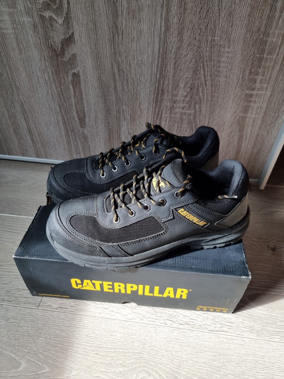 Caterpillar lage zwarte werkschoenen maat 45, Zwart, Ophalen of Verzenden, Zo goed als nieuw, Caterpillar