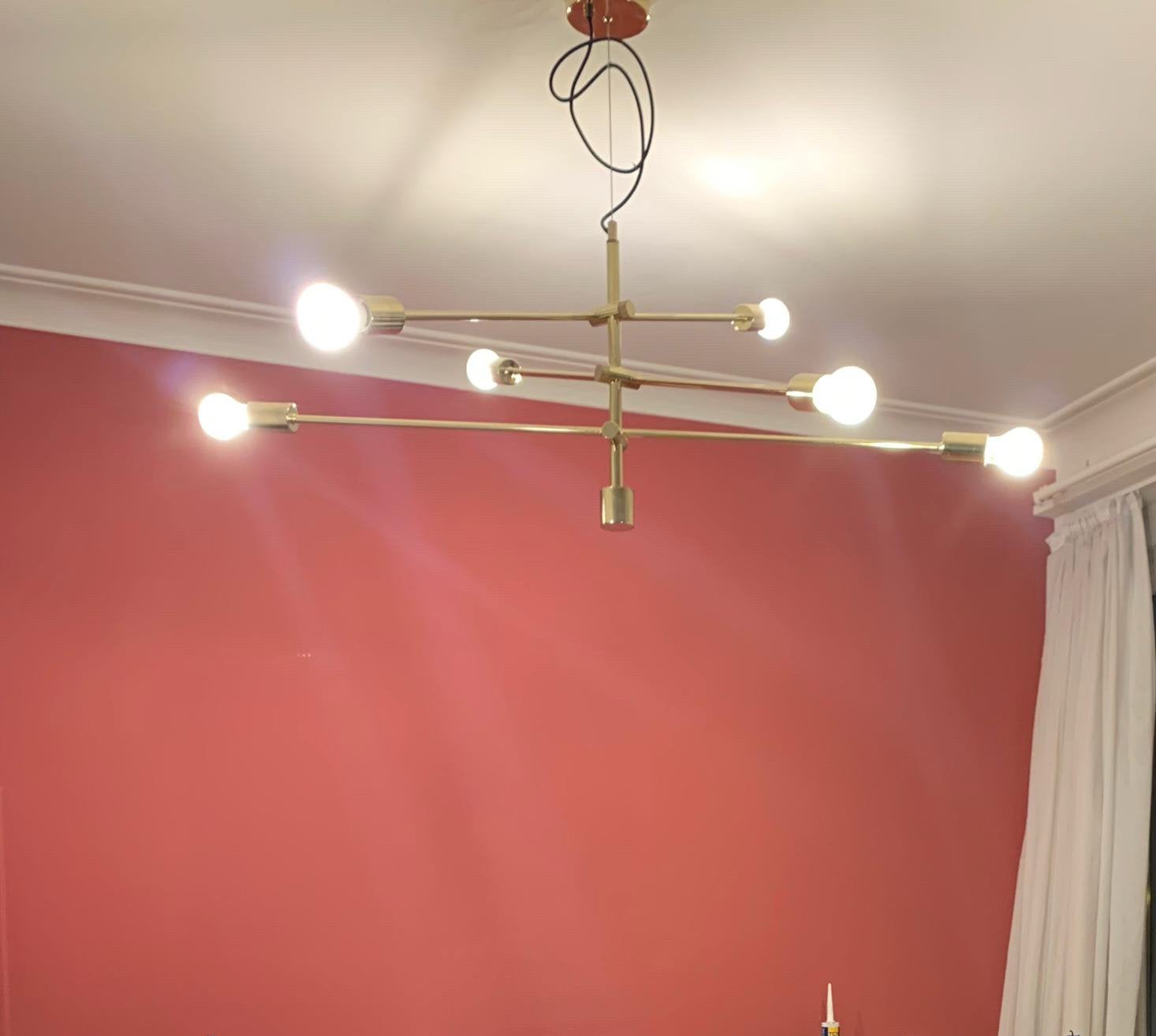 Suspension luminaire, Maison & Meubles, Enlèvement, Comme neuf, Métal, E27 (grand)