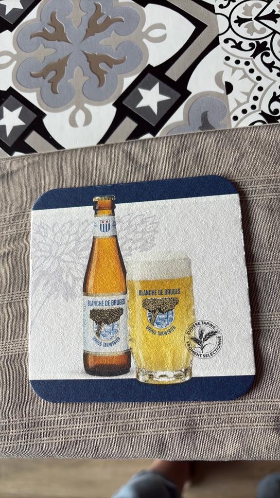 Bierviltje blanche de bruges, Verzamelen, Biermerken, Ophalen, Nieuw, Viltje(s), Overige merken