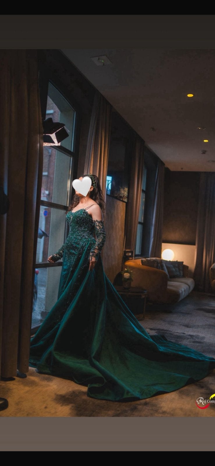 Robe de fiançailles elegante taille 40 d’un vert magnifique, Enlèvement ou Envoi, Comme neuf, Vert