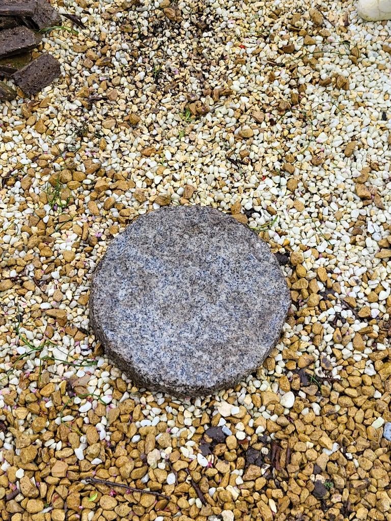Ronde stapsteen perfecte conditie, Tuin en Terras, Grind, Keien en Split, Ophalen, Nieuw, Grijs, Graniet