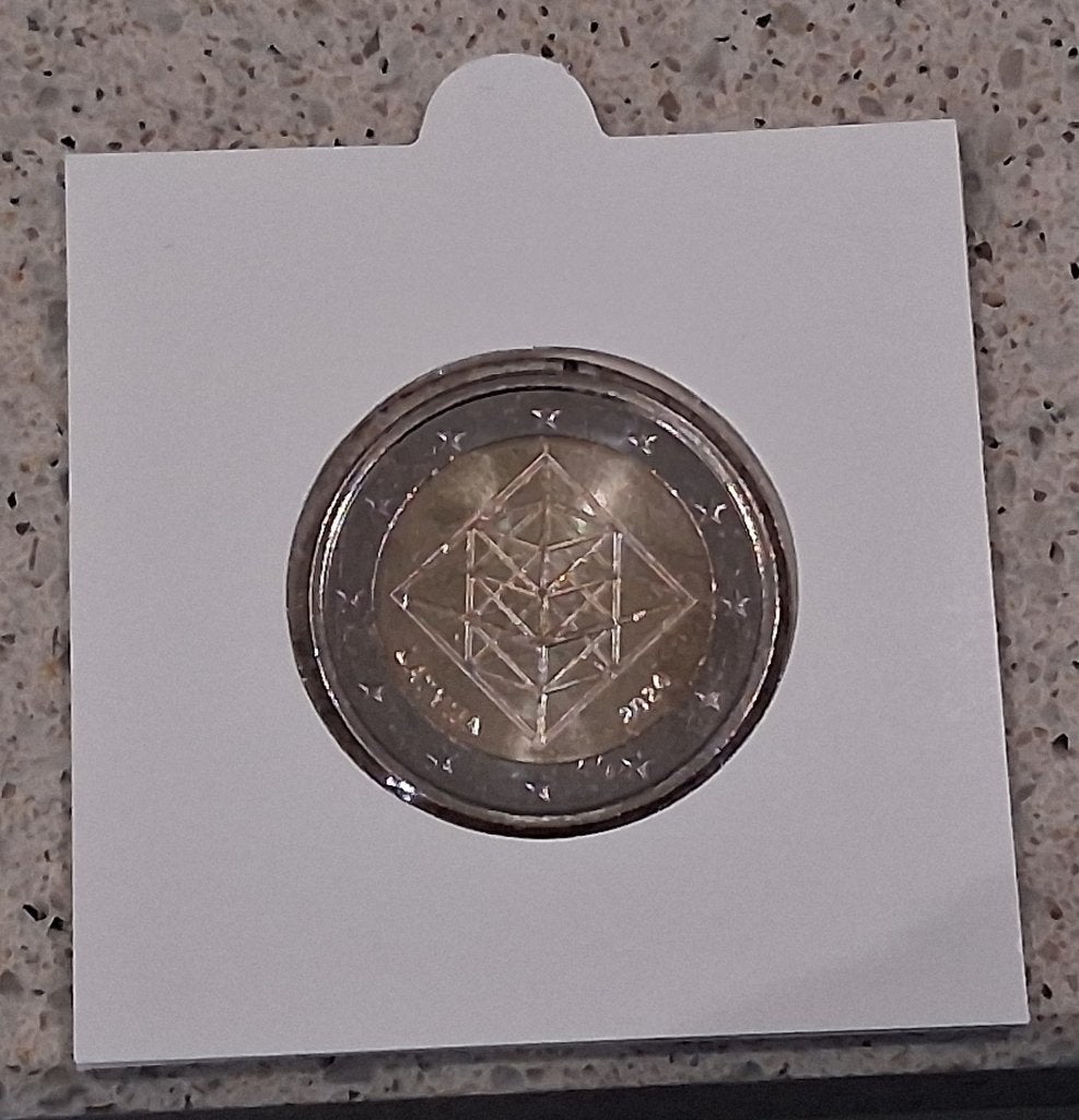 Letland 2 euro UNC munten, Postzegels en Munten, Munten | Europa | Euromunten, Ophalen of Verzenden, Overige landen, 2 euro, Losse munt