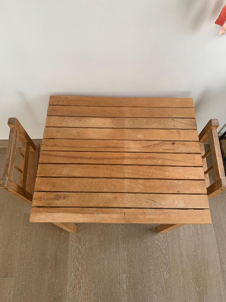 Kindertafel en kinderstoeltjes, Enlèvement, Utilisé, Table(s) et Chaise(s)