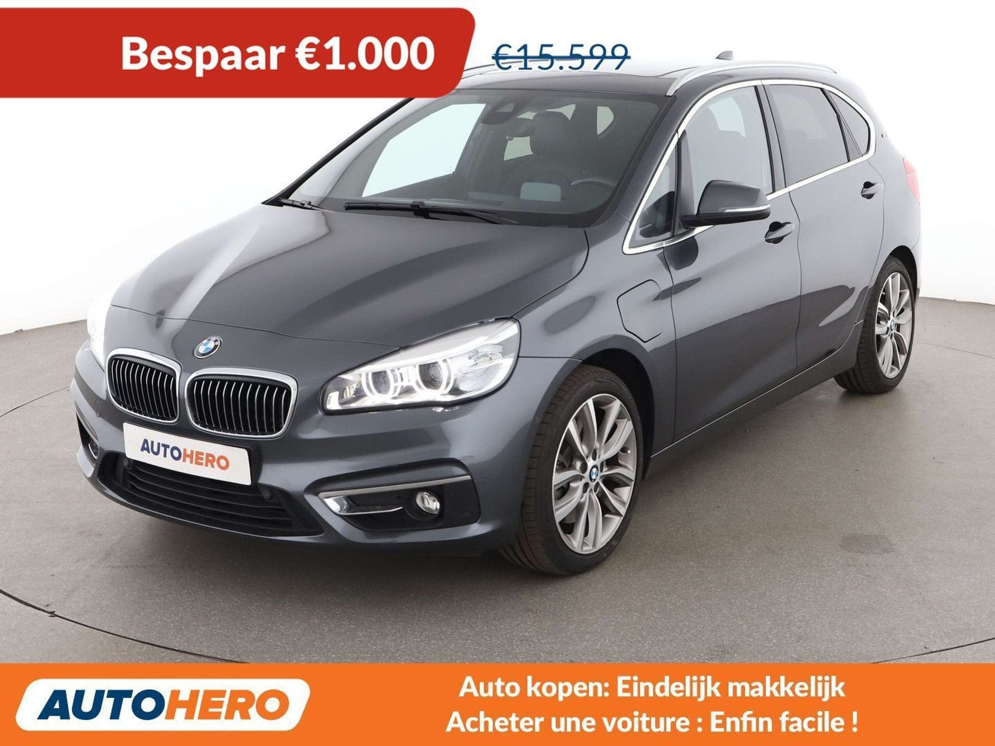 BMW 2 Serie 225 225xe Active Tourer Luxury Line (bj 2016), Auto's, Automaat, Gebruikt, Zwart, 5 zetels