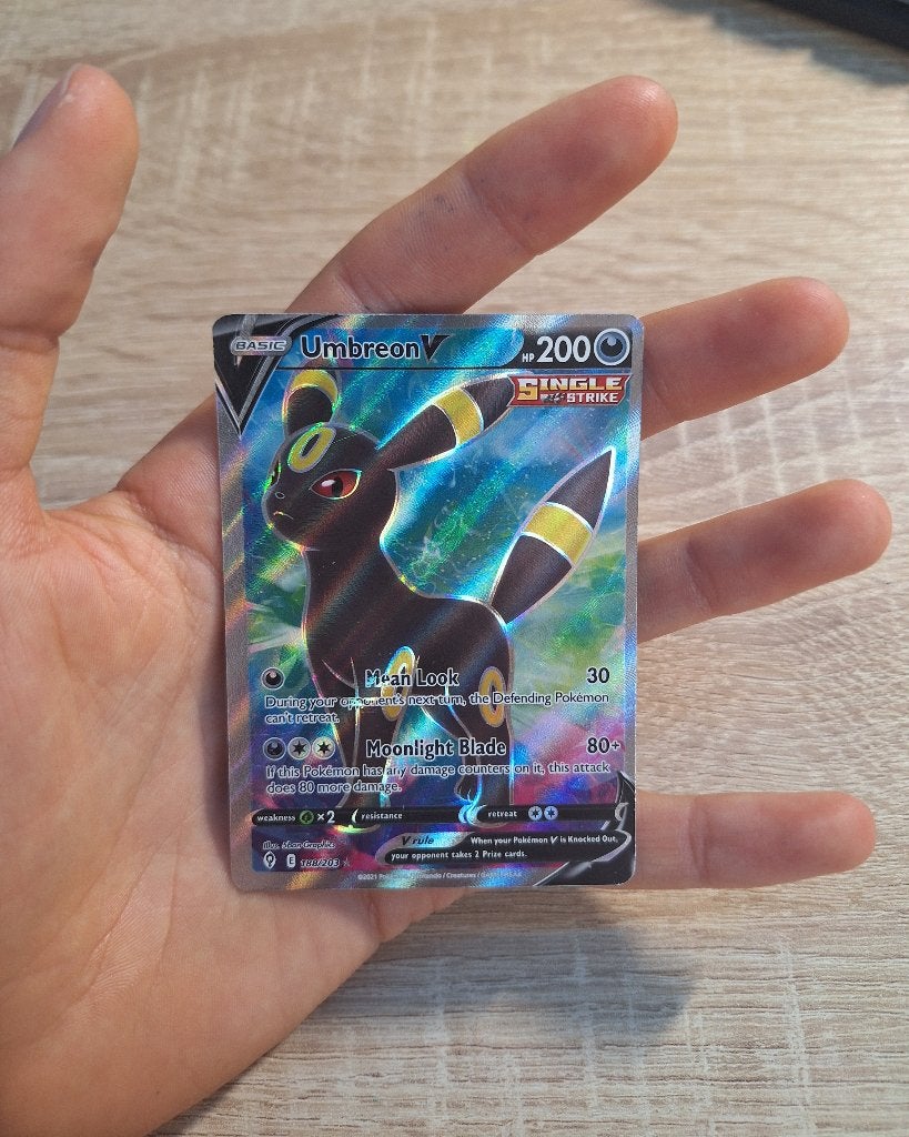 Umbreon V Full Art Evolving Skies, Enlèvement, Comme neuf, Cartes en vrac, Foil