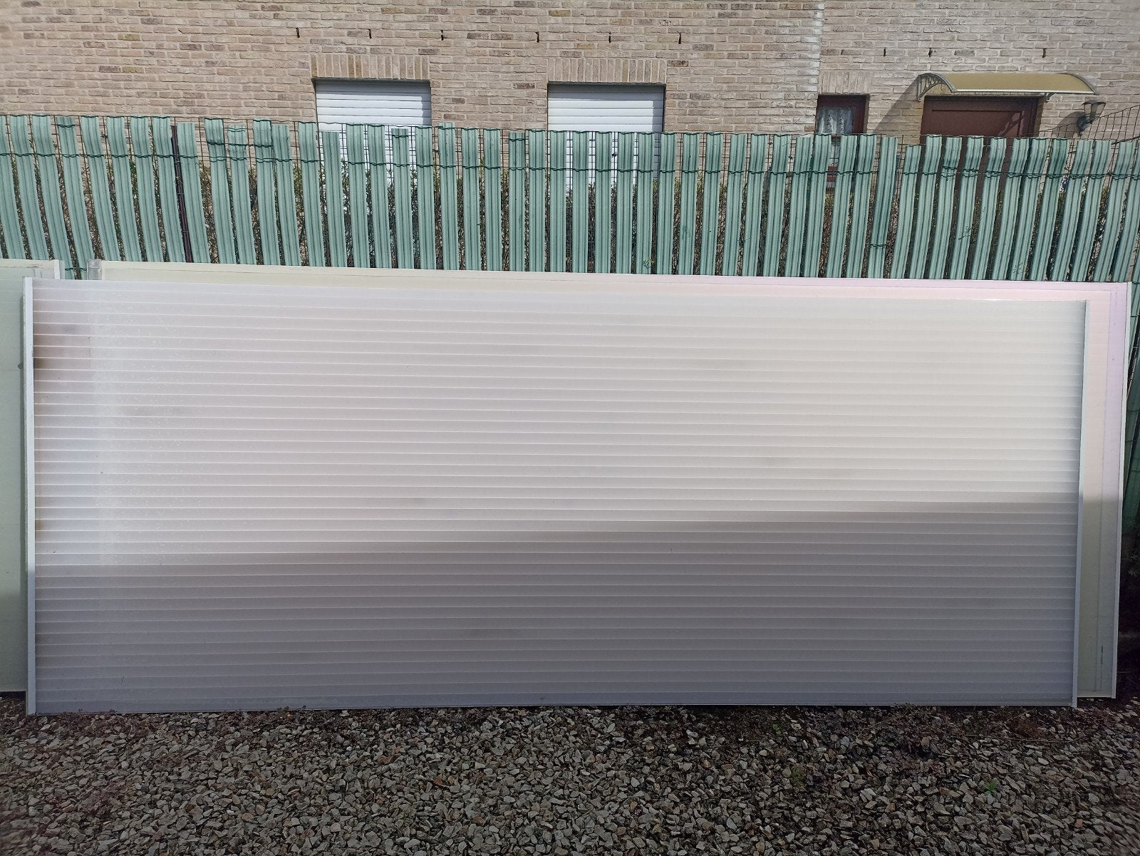 panneau en acrylate, Enlèvement
