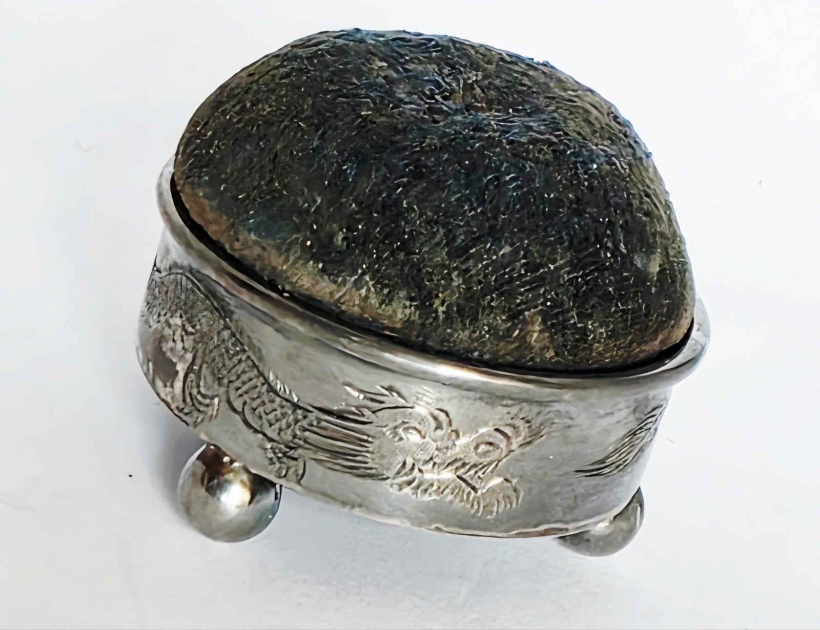 Chinezen antieke zilveren naaldkussentje, Antiek en Kunst, Ophalen of Verzenden, Zilver