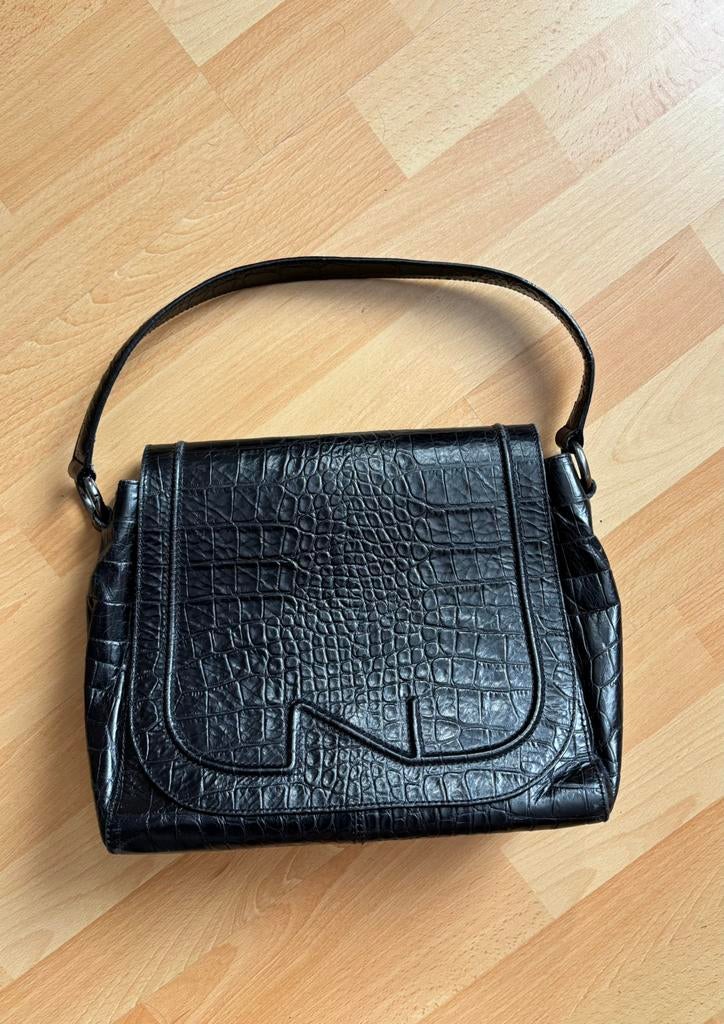 Nathan Baume - Sac en cuir, Envoi, Utilisé, Noir, Sac à bandoulière