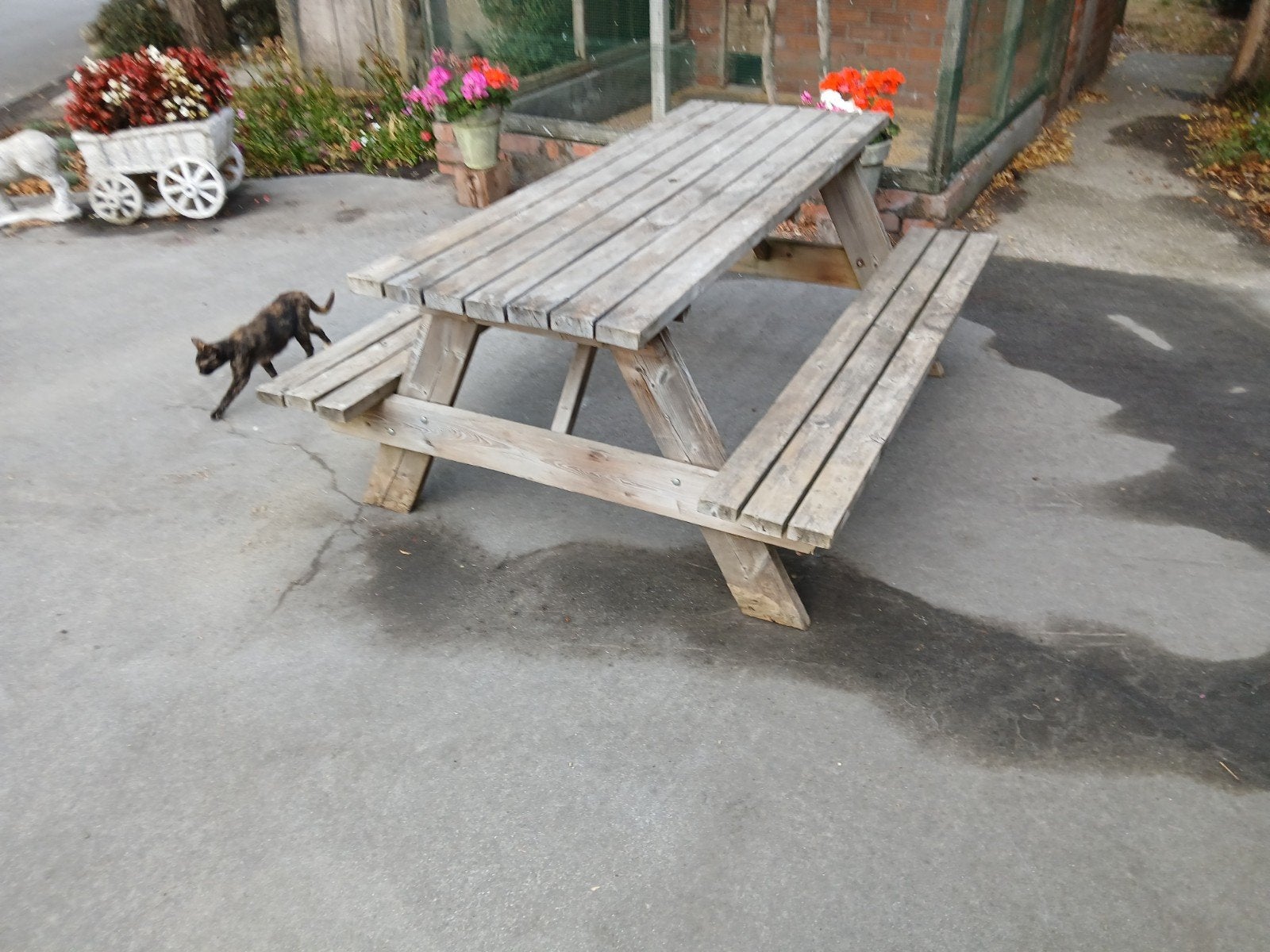 picknicktafel, Enlèvement