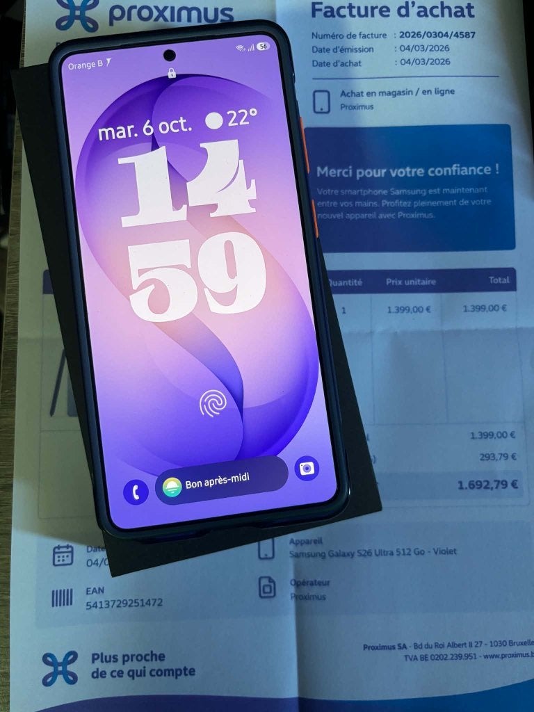 Ech samsung s26 ultra 512GO, Télécoms, Autres modèles, Enlèvement, Sans abonnement, Android OS