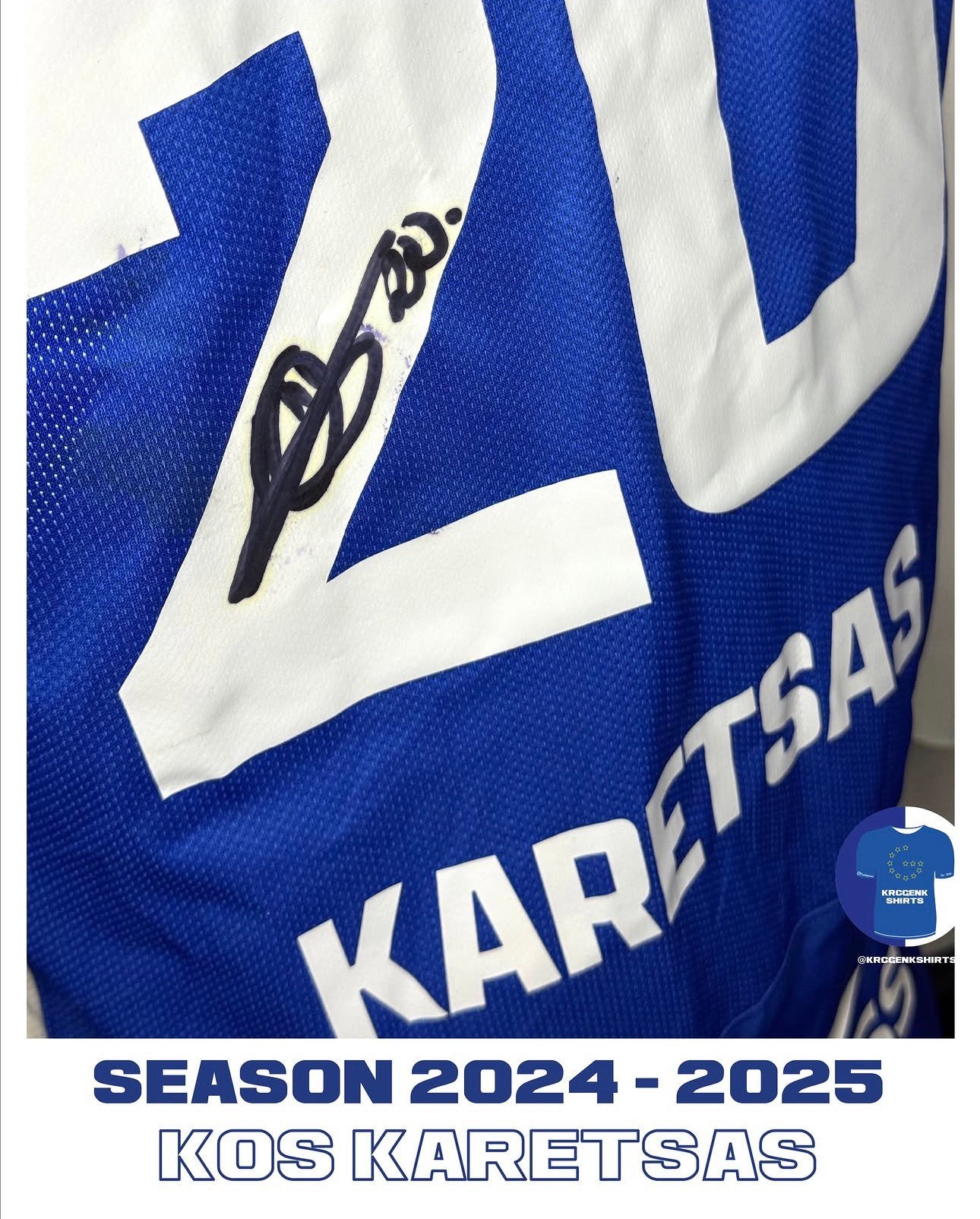 Match usé Karetsas Genk, Collections, Envoi, Comme neuf, Maillot