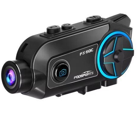 intercom motor Fodsports FX-60C 4K bluetooth camera, Ophalen of Verzenden, Zo goed als nieuw